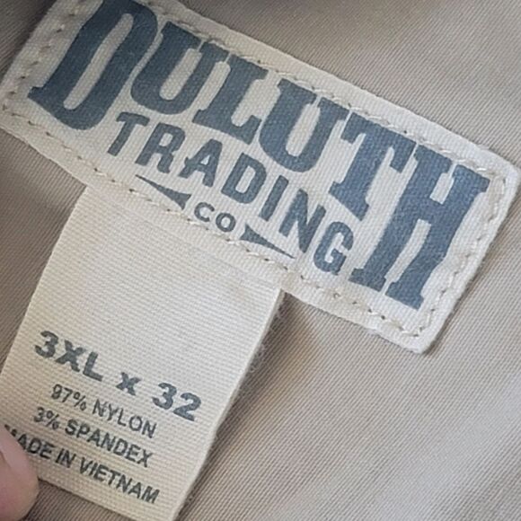 Duluth Trading Men's Relaxed Fit Cargo Pants 3XL x 32 Lightweight - Picture 5 of 10